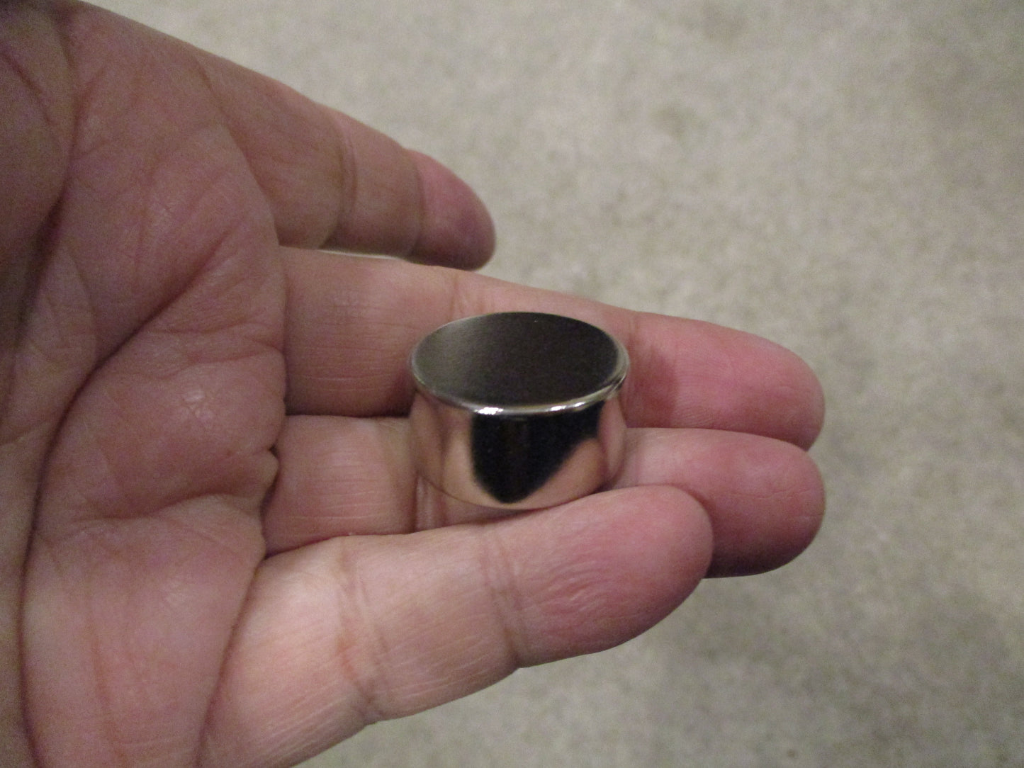 Neodymium Rare Earth Magnet 1" X 1/2" Disc Nickel Coated Grade N52 Ultra Powerful Industrial Grade