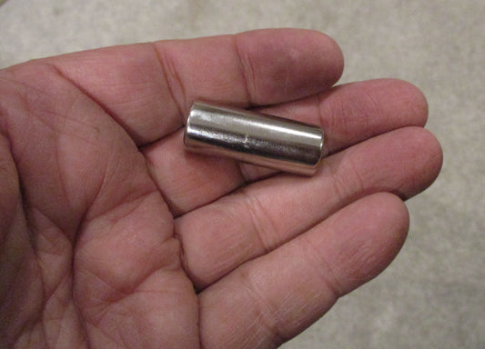 1/2" x 1.25"  Nickel Coated Cylinder Neodymium Rare Earth Magnet Grade N52