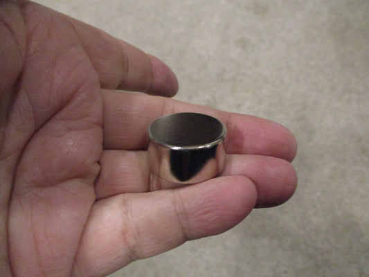 Neodymium Rare Earth Magnet 1" X 1/2" Disc Nickel Coated Grade N52 Ultra Powerful Industrial Grade