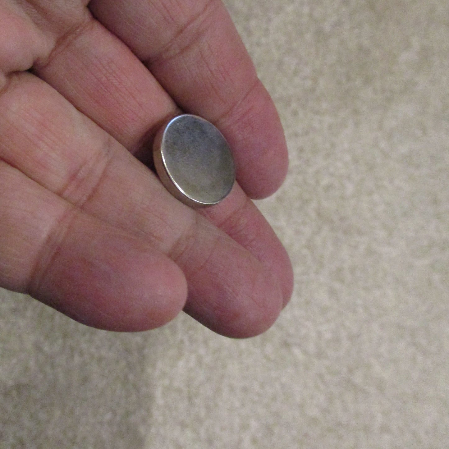 Neodymium Rare Earth Disc Magnet 20mm x 3mm Nickel Coated Grade N52-Single Magnet