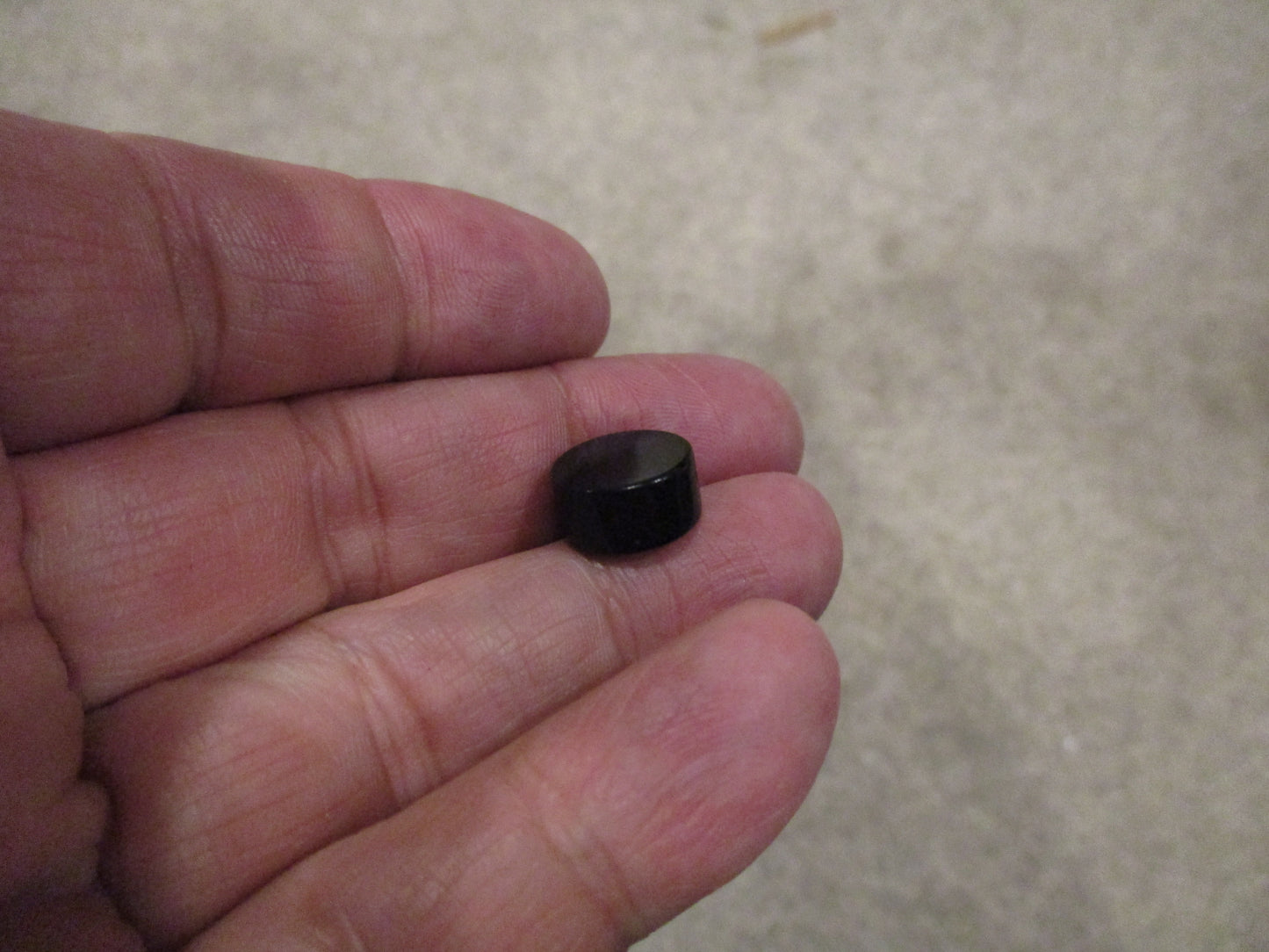 Black Epoxy Neodymium Rare Earth Magnet 1/2" x 1/4" Grade N52