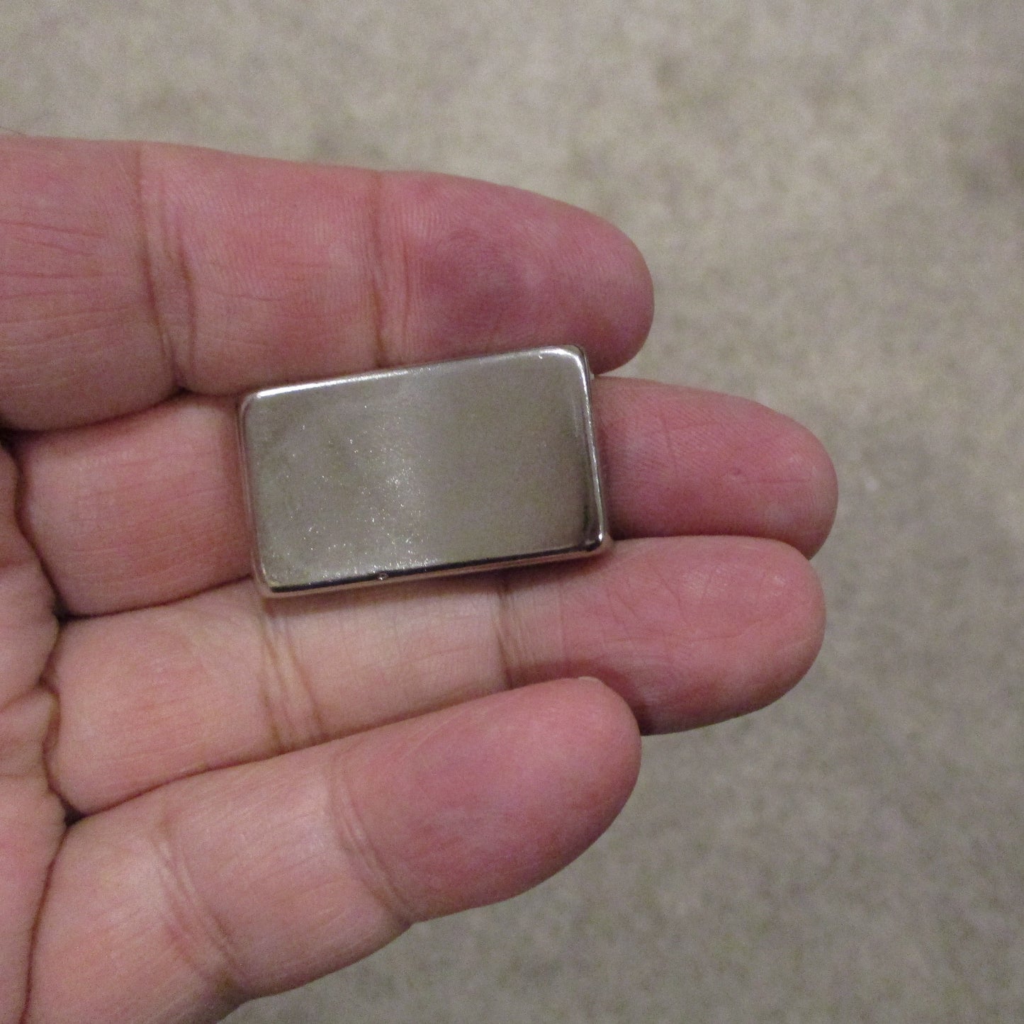 Neodymium Rare Earth Block Magnet 1.25" x 3/4" x 1/4" Grade N52 Nickel Coated