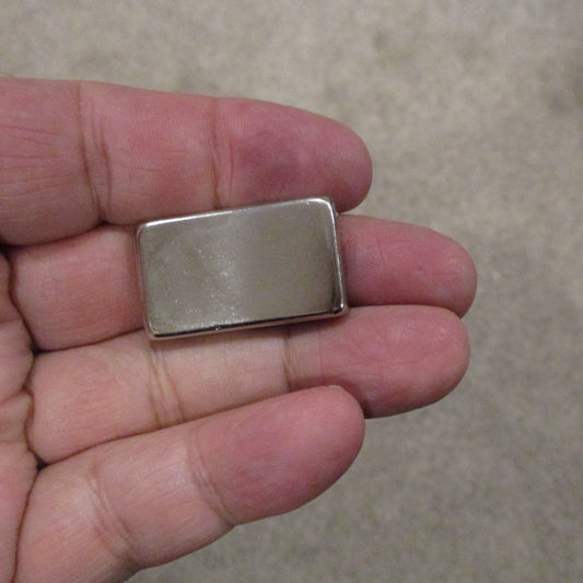 Neodymium Rare Earth Block Magnet 1.25" x 3/4" x 1/4" Grade N52 Nickel Coated