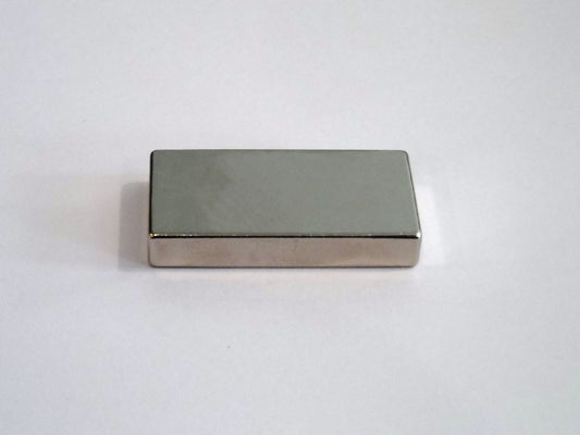 1.25" X 3/4" x 1/4" Nickel Coated Block Neodymium Rare Earth Magnet Grade N52